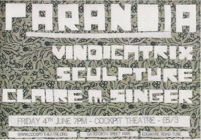 poster paranoia, cockpit theatre june 4 2010