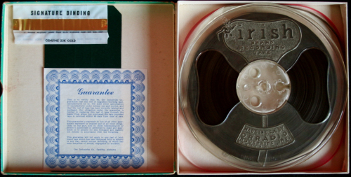 Irish Recording Tape Irish Recording Tape Reel
